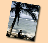 man on tropical beach