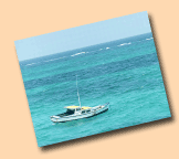 boat in turquise waters